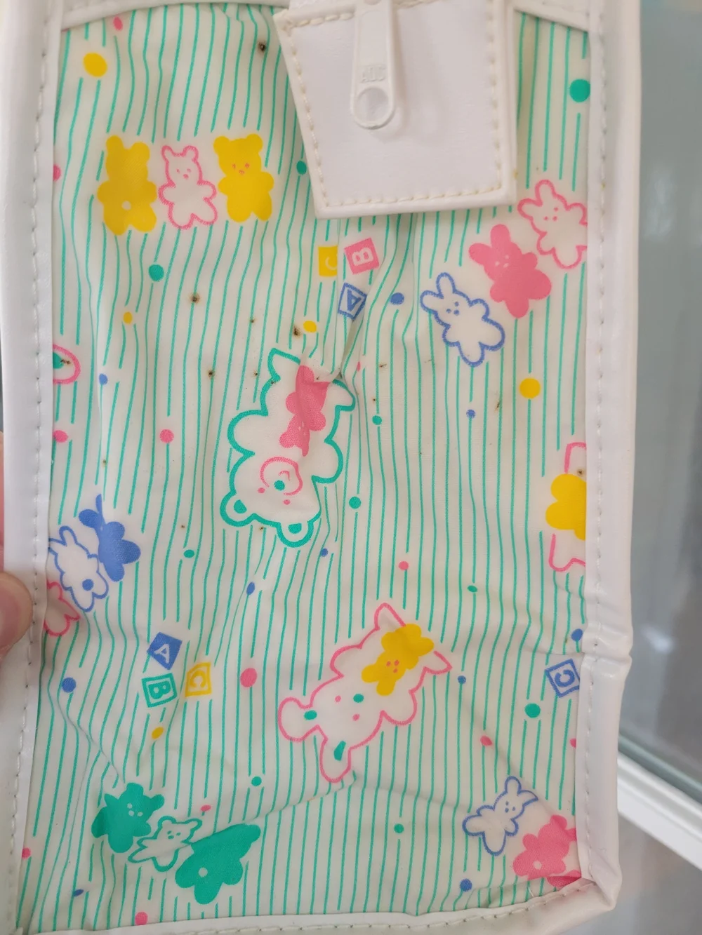 ✨️New✨️VINTAGE Diaper Bag Connection Mint Bear Print Baby Tote Bag Milk Bag